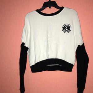 Black and white sweater